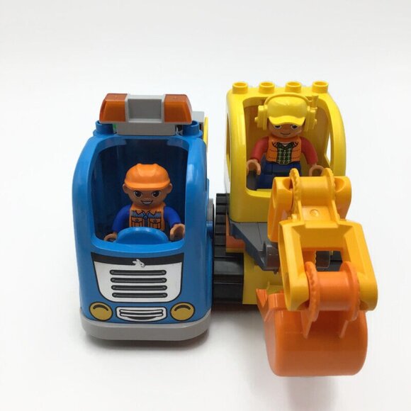 LEGO DUPLO 10812 Truck & Tracked Excavator Oval Eyes Figures Construction Set - Picture 4 of 10